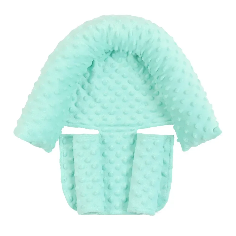 Travesseiro de apoio para cabeça de bebê, segurança macia para dormir com cinto de segurança combinando, capa para assento de bebê, proteção para pescoço, encosto de cabeça