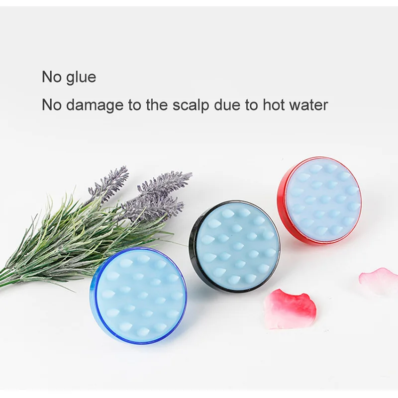 Brosse à shampoing en silicone, masseur de cuir chevelu, brosse à shampoing avec tête en Silicone souple, peigne de massage doux pour outils de coiffure