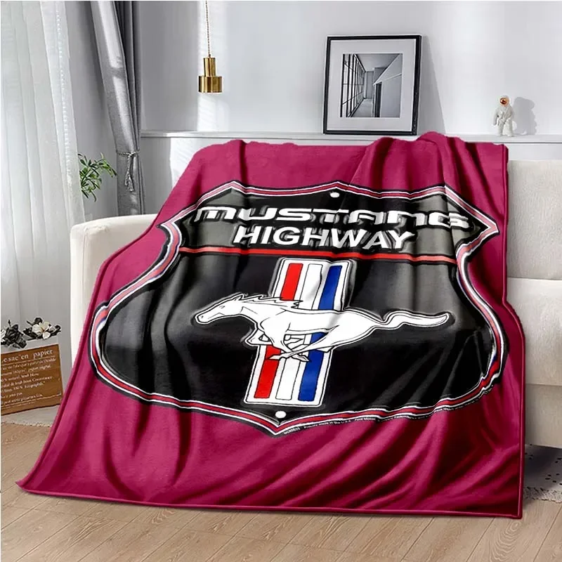 Mustang coperta trapunta leggera tenere in caldo tessuto carino coperta divano letto Home Office disponibile in tutte le stagioni