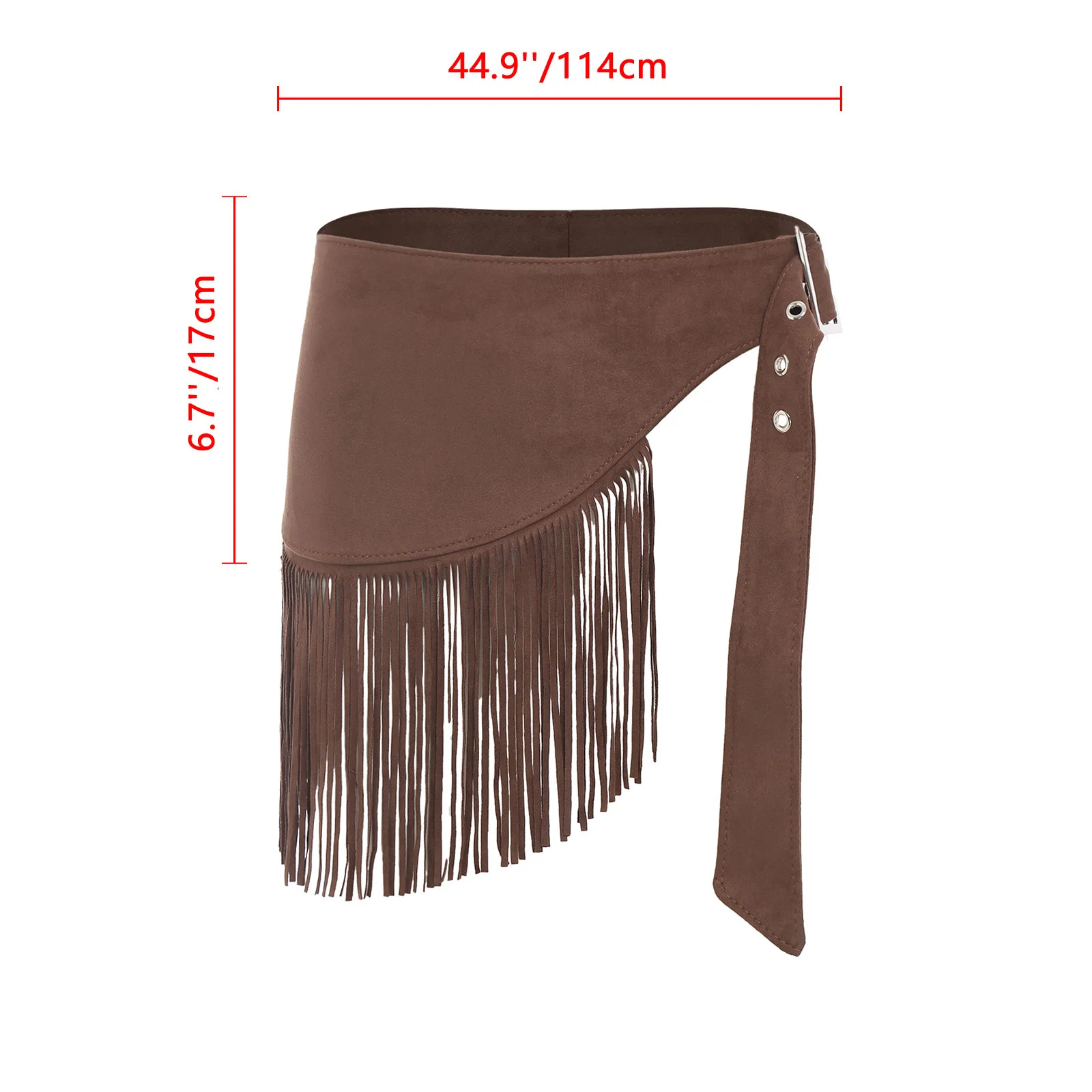 Feminino vintage cinto de cintura borla franja design irregular cinto ajustável ocidental cowboy cowgirl estilo punk acessórios traje