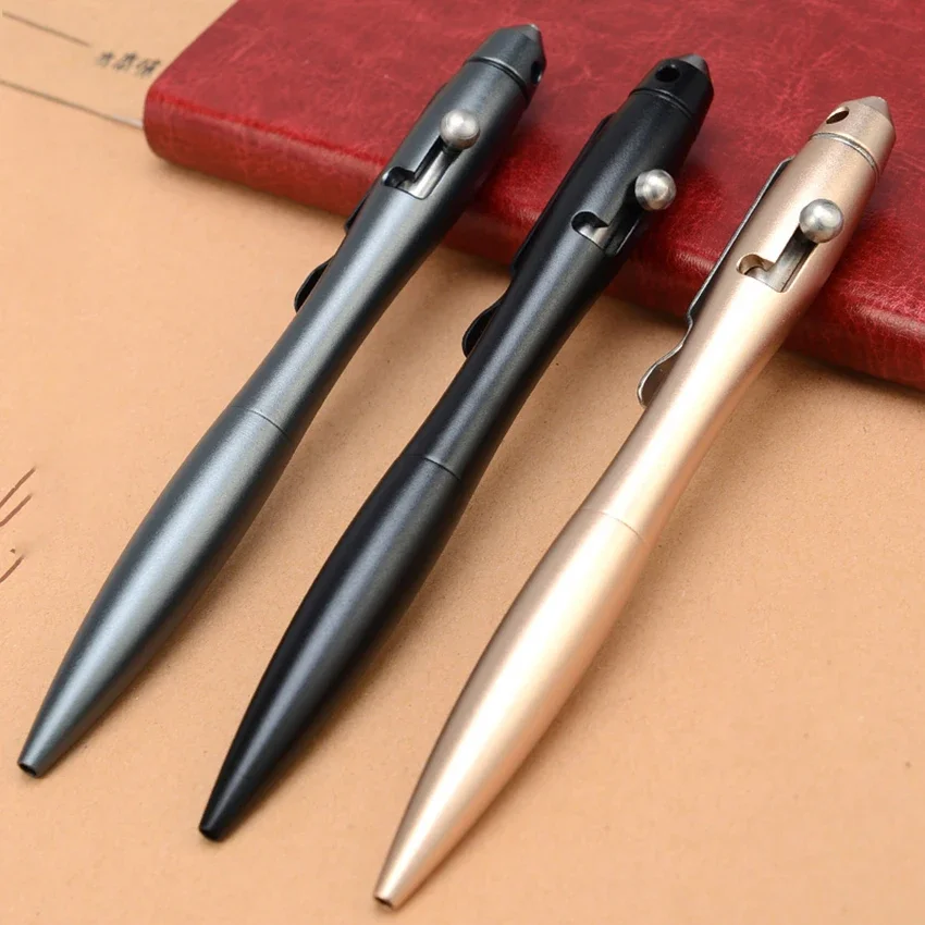 

Practical Solid Aluminum Alloy Gel Ink Pen Retro Bolt Action Writing Tool School Office Stationery Supplies