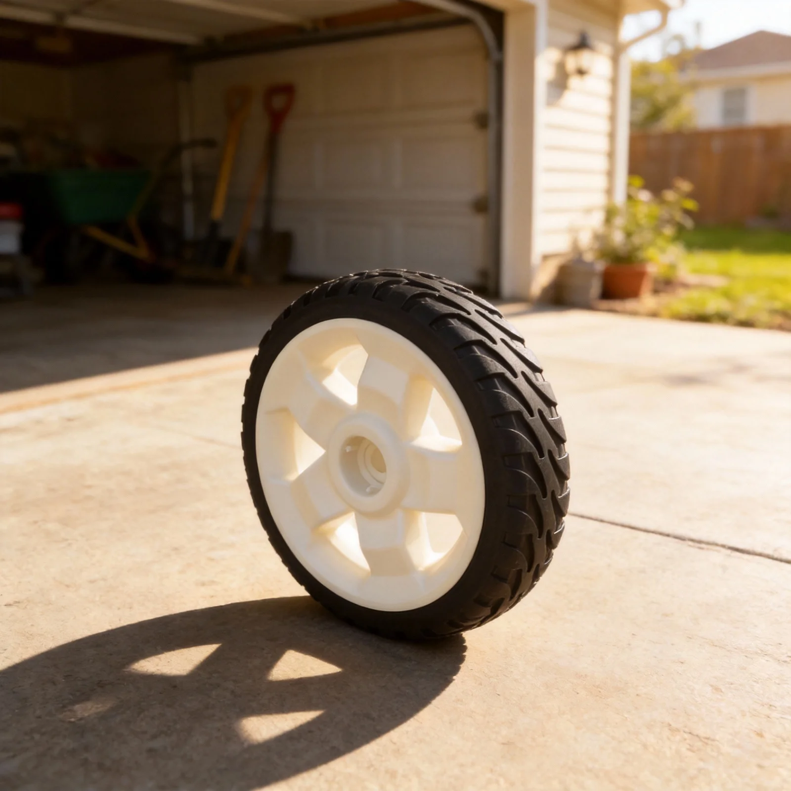 Easy Install Mower Replacement 8 Inch Wheel Bore Size 1 2 Mower Rear Wheel Easy Installation Enhanced Traction Tire