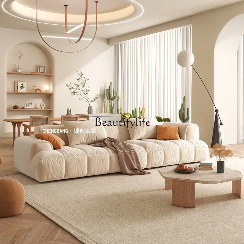 

LJY*Wabi Sandy Frosted Technology Cloth Sofa Cream