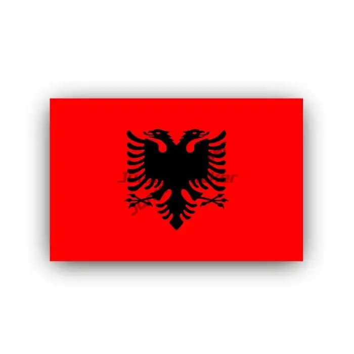 Albania Flag Map Eagle Creative Sticker for Covered Scratch Decorate Wall Room Car Truck Motorcycle Window Van Decal Accessories