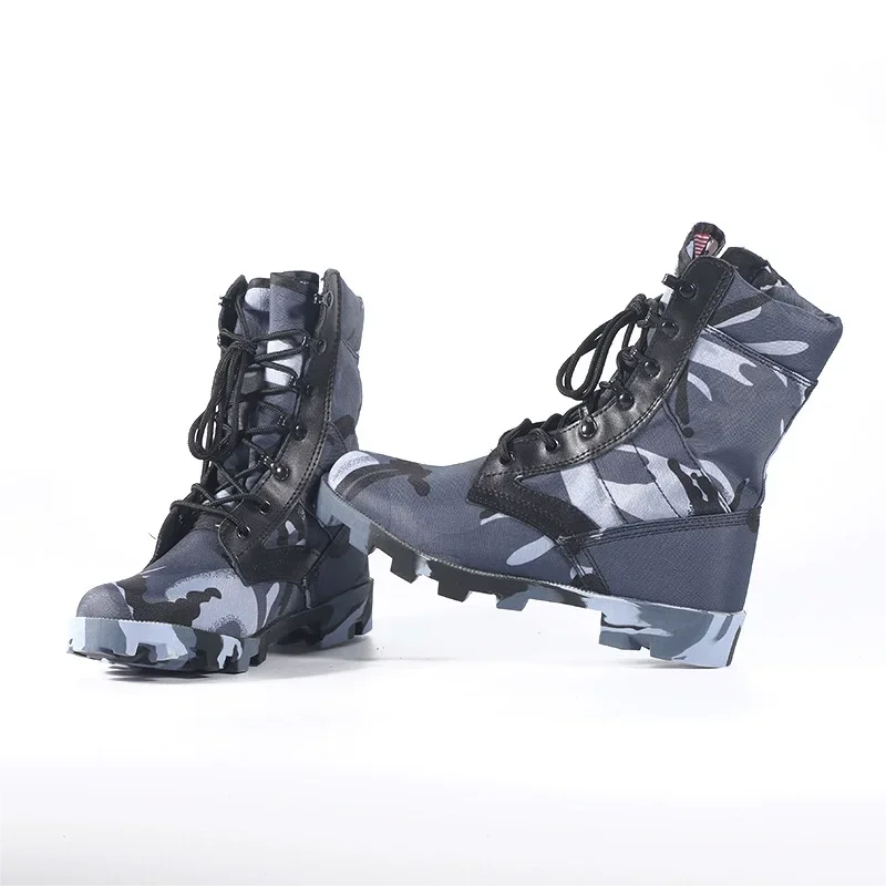 2026 جديد رائجة البيع التمويه رجل أحذية قتالية المشي لمسافات طويلة في الهواء الطلق الصحراء حذاء الغابة على الطرق الوعرة التدريب عالية أعلى التكتيكية بوتاس #5