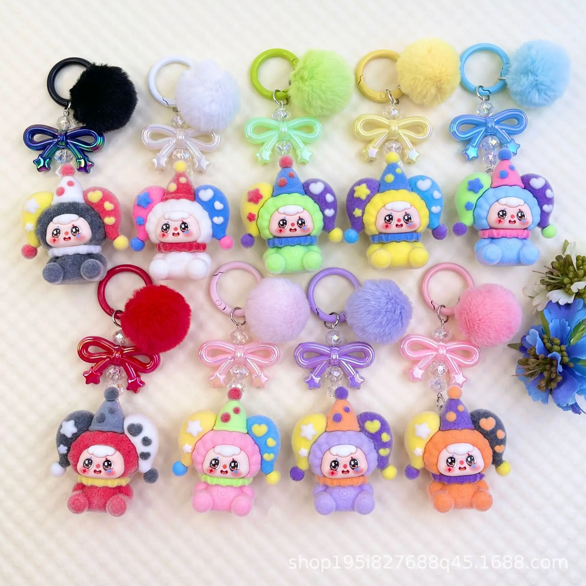 1PCSNew نموذج كيس فول السيرك زوجين سيارة المفاتيح حقيبة شماعات الديكور العصرية لعبة المفاتيح