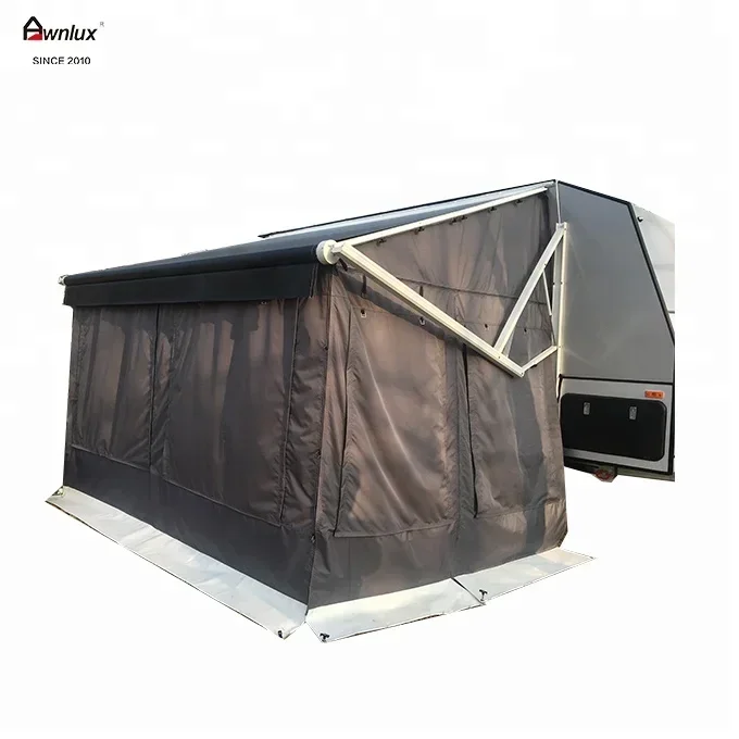 Caravan Awnings,Factory 3-4 Person Outdoor Camping Tent RV Trailer Motrohome Caravan Camper Van Awning Annex Tent