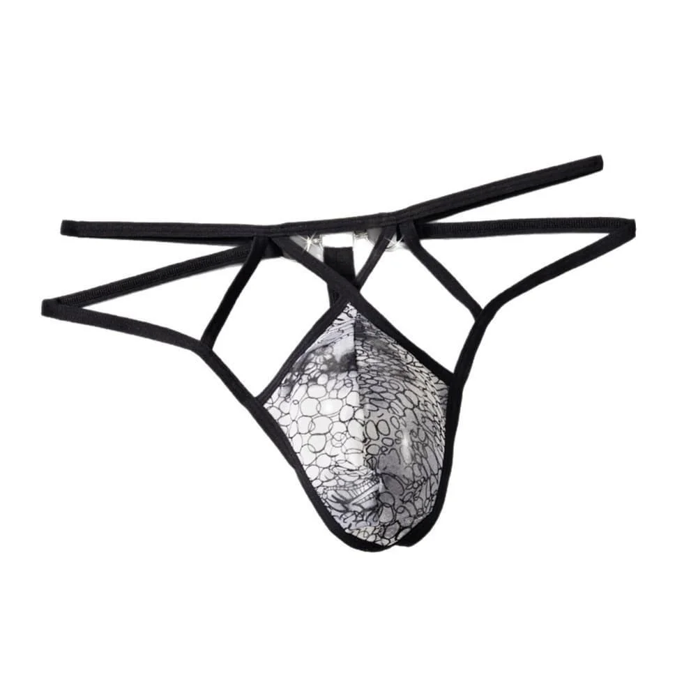 Men Sexy Close-fitting String Thong Underwear Male T-back Jock Strap Panties Bottom Erotic Hombre Male Lingerie Tanga