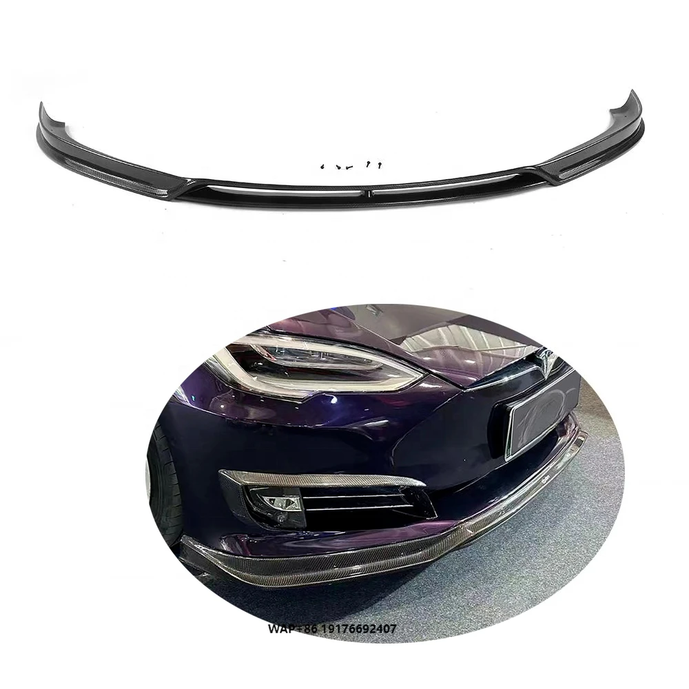 

Fortesla Model s Plaid Front Bumper RZ Type Carbon Fiber Car Front Spoiler Front Bumper Body Kit