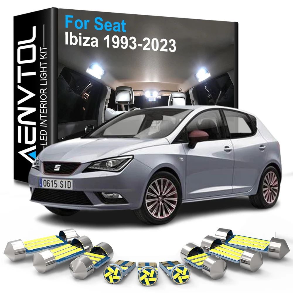 Car Interior LED Light Kit Canbus For Seat Ibiza 6P 6J 6L 6F MK5 MK4 1993-2023 Accessories Map Dome Trunk Glove Box Indoor Lamp