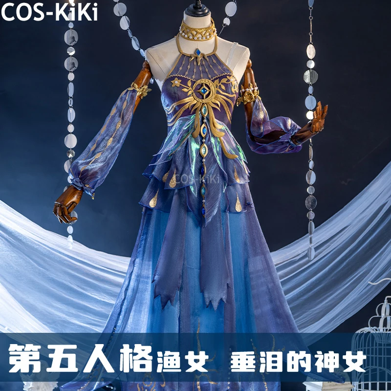 COS-KiKi Identity V Grace Naiad Game Suit Elegant Dress Lovely Uniform Cosplay Costume Halloween Carnival Party Outfit Women