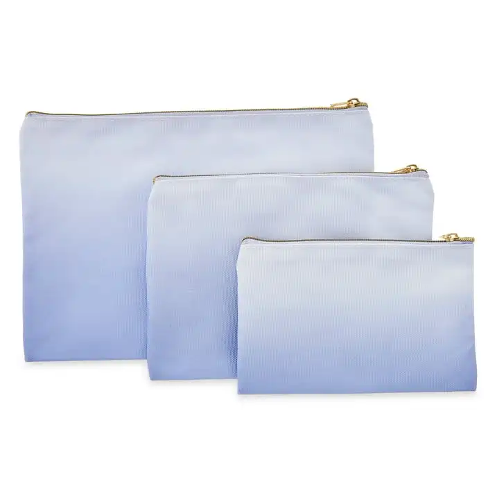 (3 pack) Pen+Gear 3-Pack Multifunctional File Organizer Bags with Zipper, Purple