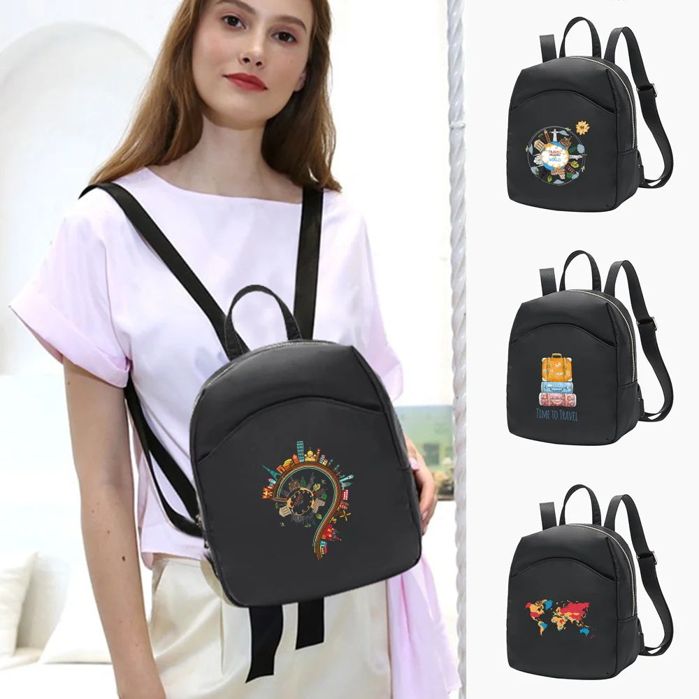 Mini Backpack Crossbody Bag for Teenage Girl Women Shoulder Phone Purse Travel Pattern New Trendy Female 2022 Small School Bag