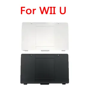 Bilashmart 1 Black White Wii U Plastic Gamepad Battery Back Cover Lid Door With Screws