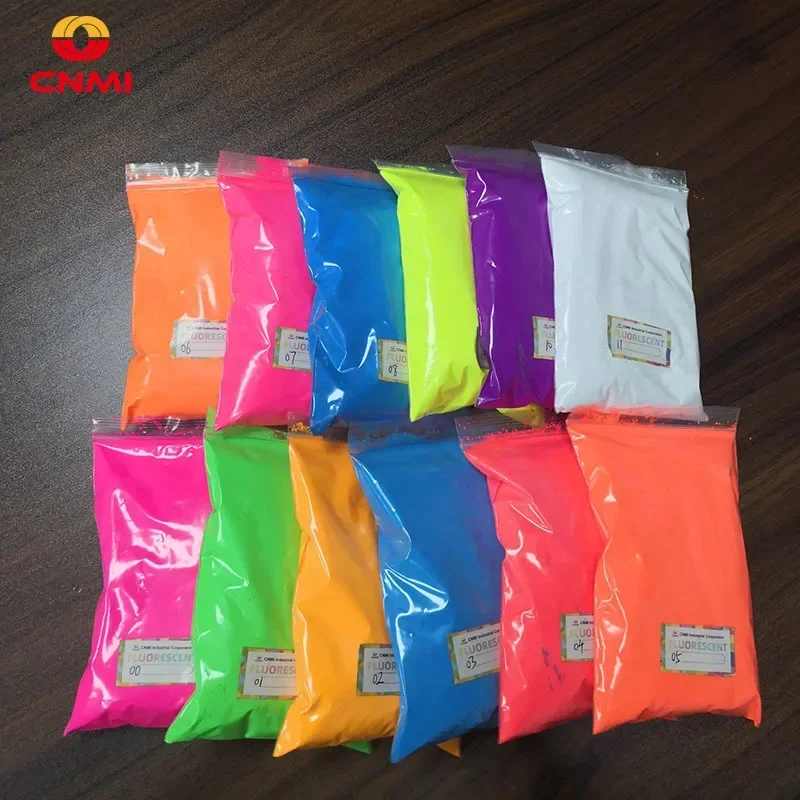 100g/bag Neon Acrylic Powder Phosphor Pigment DIY Fluorescent Resin Powder Nail Art Rainbow Colorful Manicure Dust Polish Decor
