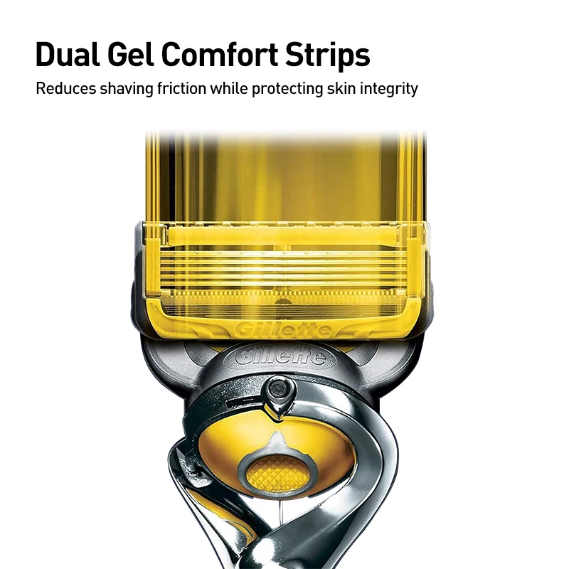 Navalha Gillette Fusion 5 Proshield, navalha masculina, combinação de barbeador Gillette, lâminas de barbear de 5 camadas feitas de material de aço inoxidável
