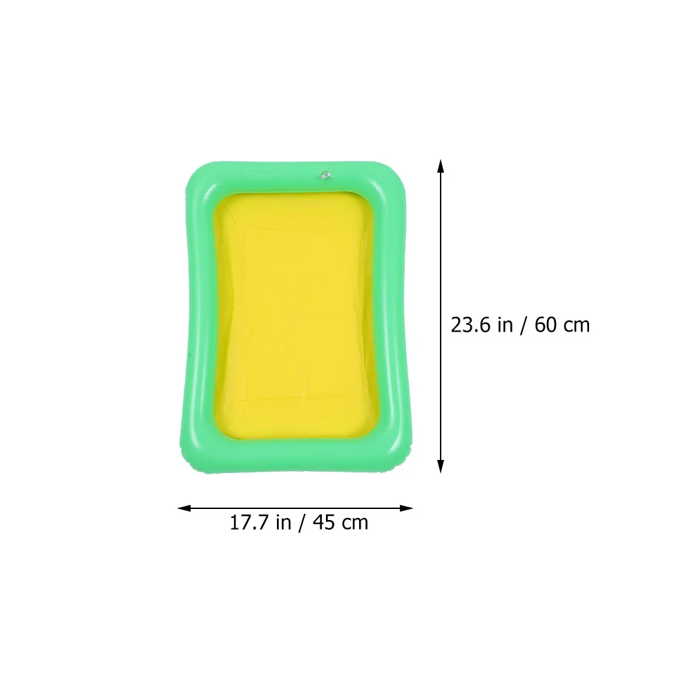 6 Pcs Inflatable Ice Bar Sand Floating Tray for Pool Party Supply Cooler Salad Food Rectangle