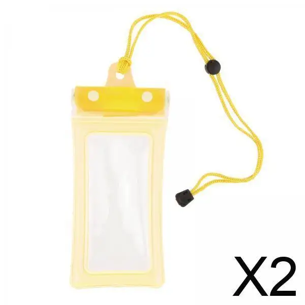 

Waterproof Phone Pouch Touch Screen Bag Detachable Lanyard Floating Case for Canoeing Water Park Activities