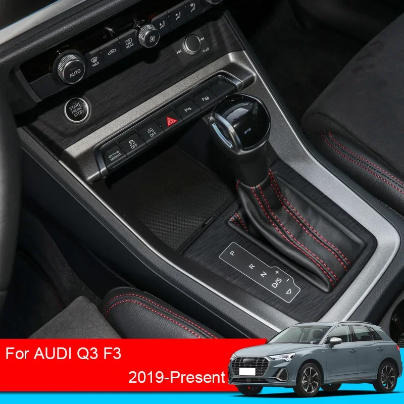 Car Interior Sticker For Audi Q3 F3 2019-2025 Lifting Window Panel Decal Gear Box Dashboard Protective Film Auto Accessory