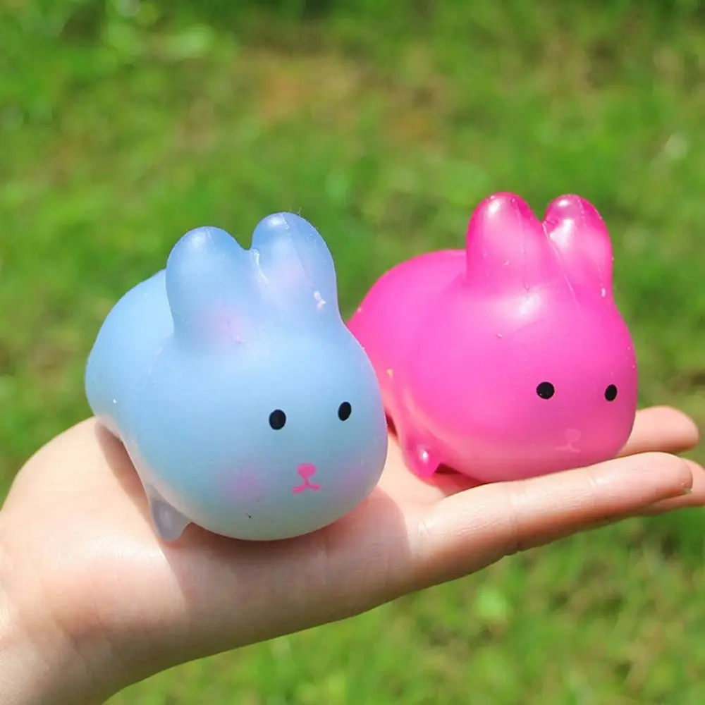 Gifts Color Changing Rabbit Pinch Le Rebound Squeeze Cute Heart Rabbit Sensory Squishy Bunny Color-changing Adults Children