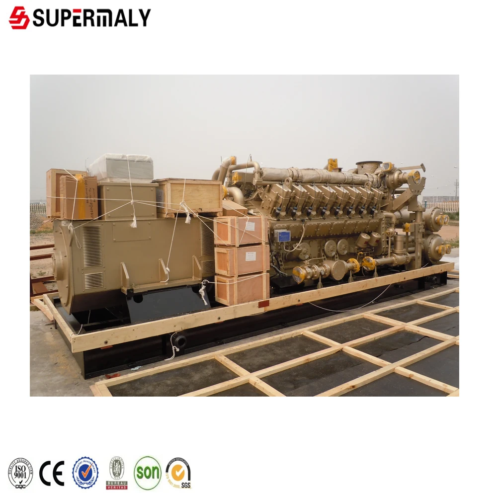 Генератор природного генератора мощностью 1 МВт с двигателем Jichai