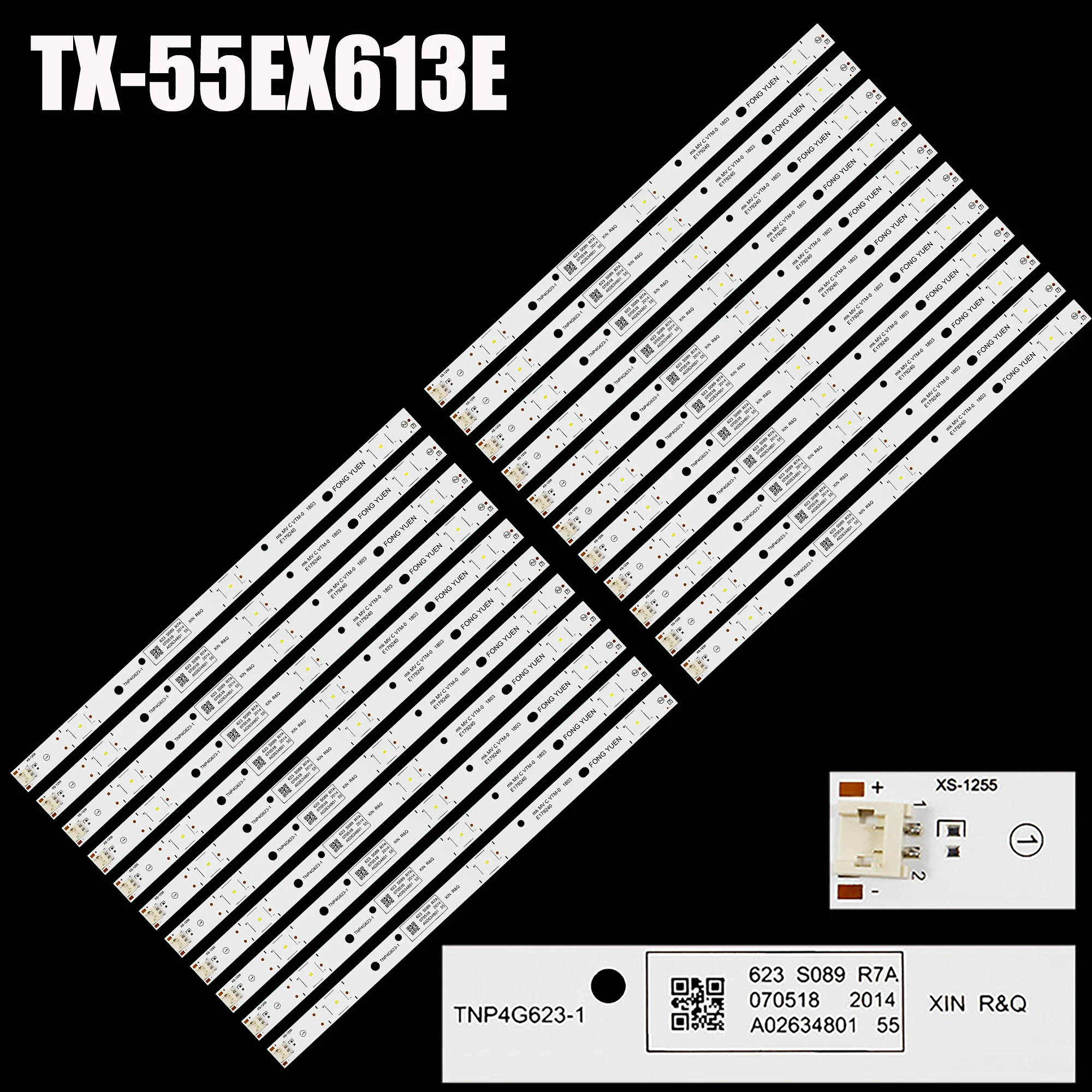 LED-achtergrondverlichtingstrip voor TX-55FX650B TXFZL55FFAA TXFZL55FHAA TNP4G623-1 TX-55EX603E TX-55EXW604 TX-55EX610B TX-55FX600B