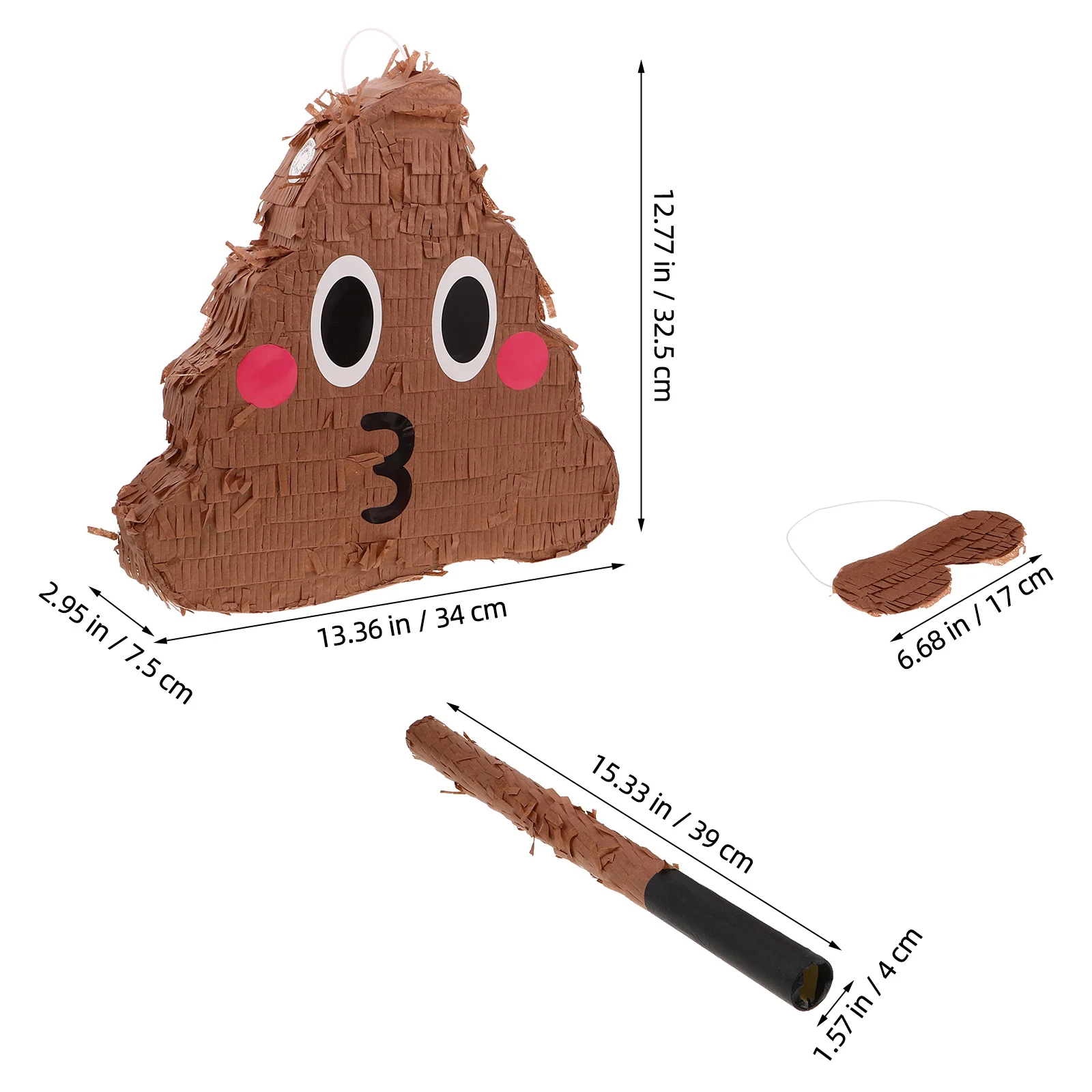 مجموعة واحدة من Poop Pinata لألعاب الحفلات وديكورات أعياد الميلاد والنشاط الممتع للبالغين في الهواء الطلق ومستلزمات الحفلات الداخلية