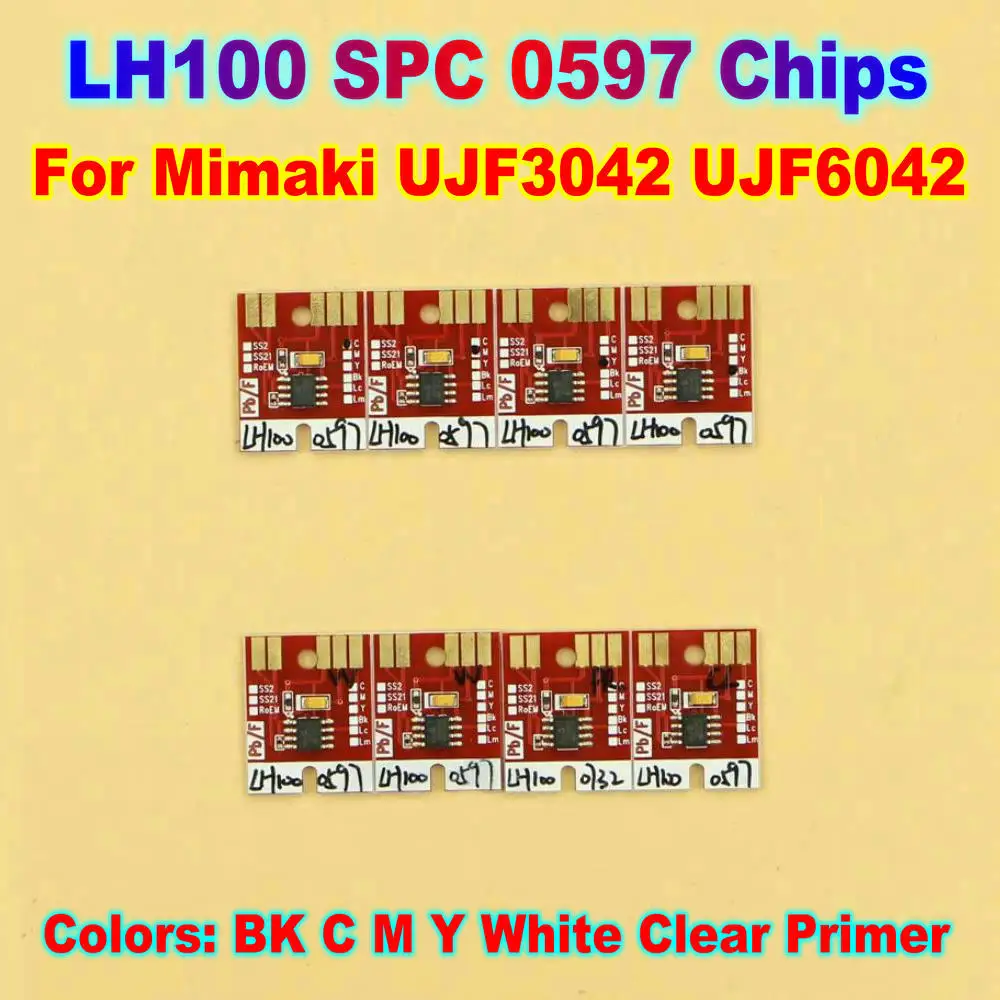 

Mimaki LH100 Chips for Mimaki UJF3042 UJF6042 Permanent Printer Chip LH 100 Spc 0597 PRIMER 0731 Mimaki LH100 Printers Ic Chip