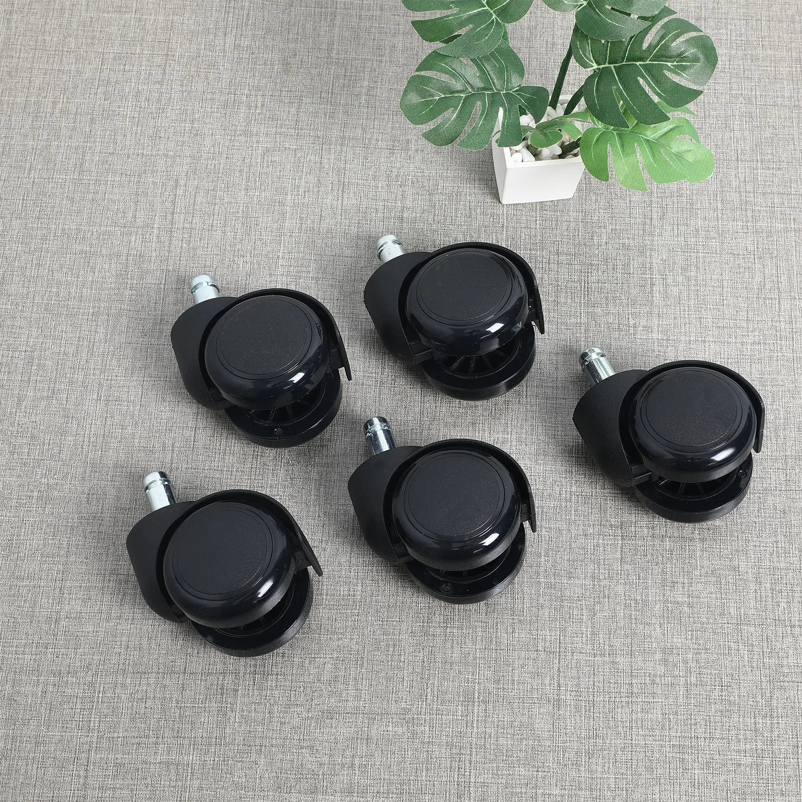 5 Pcs Chair Casters Swivel Casters Chair Wheels Replacement Office Chair Replacement Wheels 360° Swivel Roller Replacement