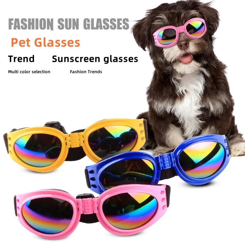 Pet Glasses 6 Color Foldable Small Medium Large Dog UV Protection Sunglasses Dog Cat Accessories Pet Supplies aseo para perros