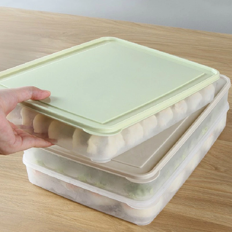 Domestic Refrigerator Quick Frozen Water Dumpling Storage Box Food Freezer Box Box Kitchen Accessories Preservation Sealed Box