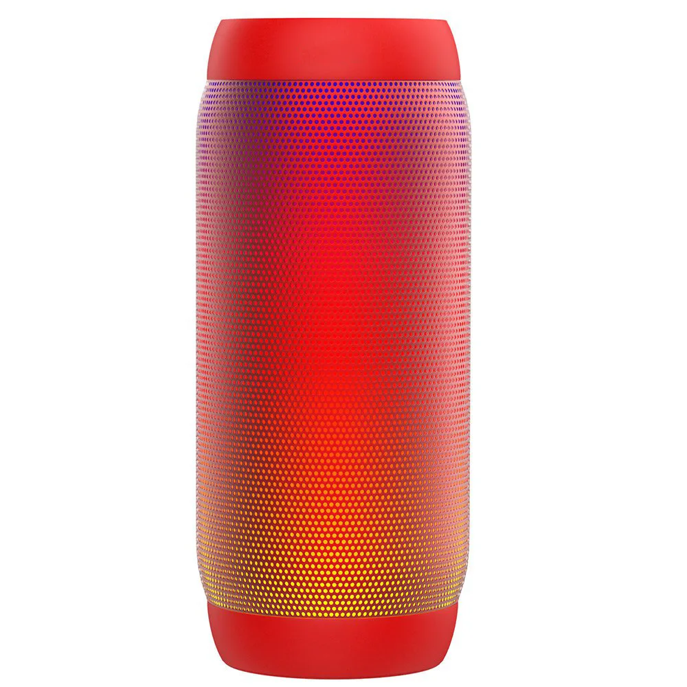 BQ615PRO Wireless Luminous Bluetooth Speaker Outdoor Cylindrical Subwoofer Riding Card RGB Colorful Audio