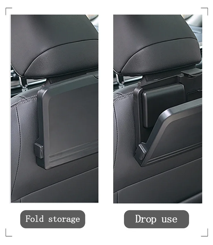 Tragbarer Auto Esstisch klappbare Lebensmittel becher Tablett Auto Innenraum Lager regal Rücksitz Tasse halten Multifunktion sauto Autoteile – Detail 4