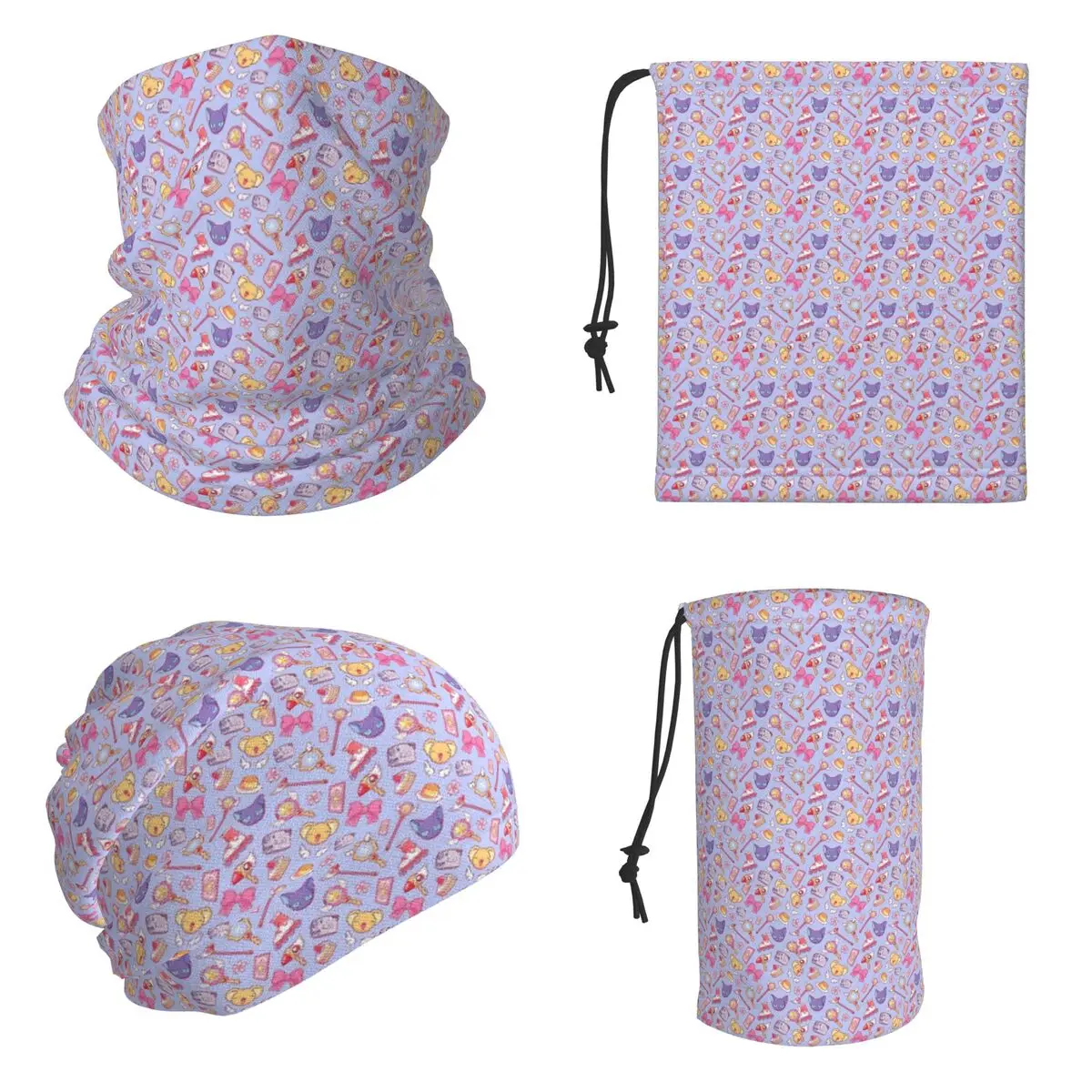Sakura Card Captor - Violet Bandana Neck Gaiter Printed Mask Scarf Riding Headwear For Men Women Adult All Season