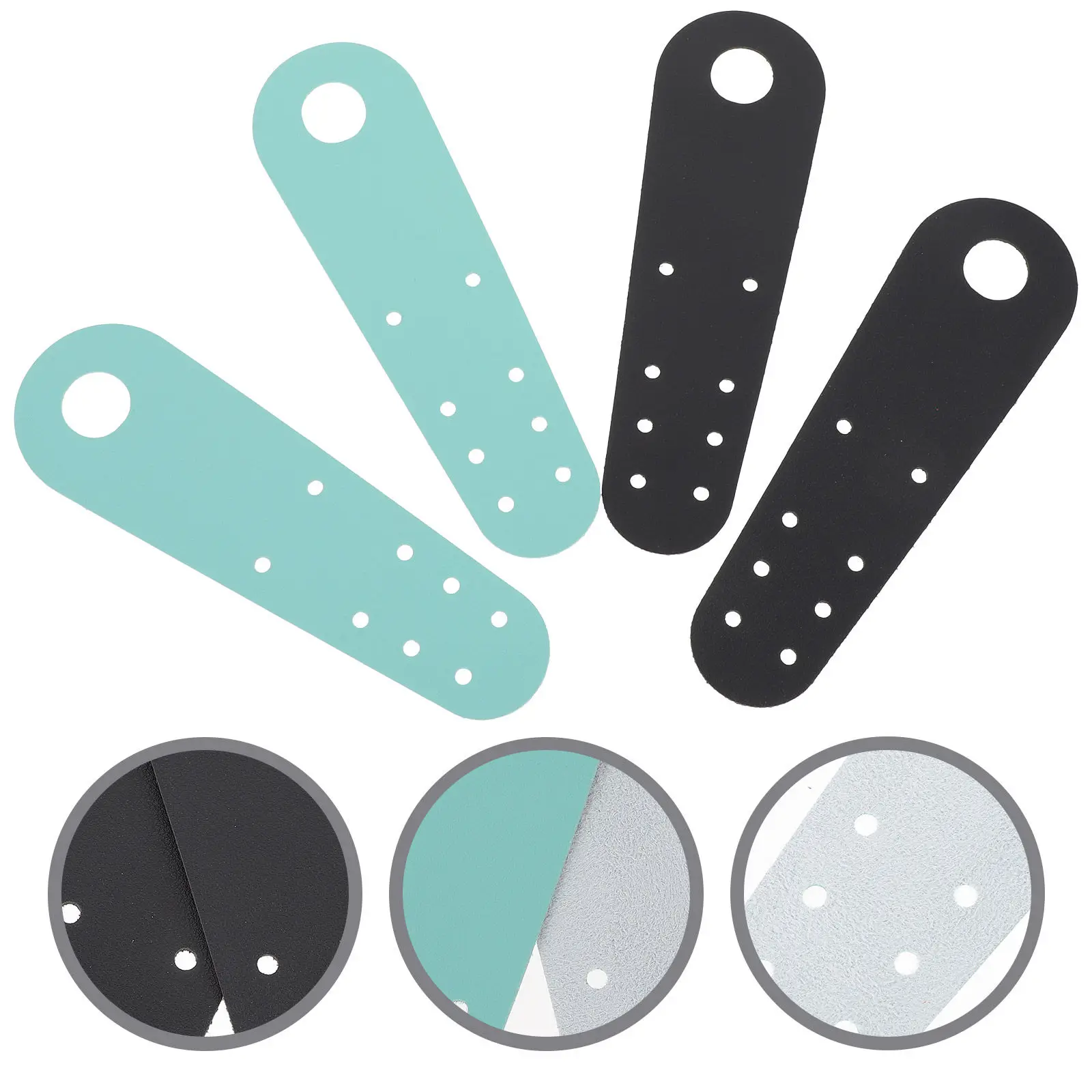 

2Pairs Skating Toe Protector Sturdy Ice Skates Accessory Anti-Friction Design with Holes for Secure Fit Skating Protector