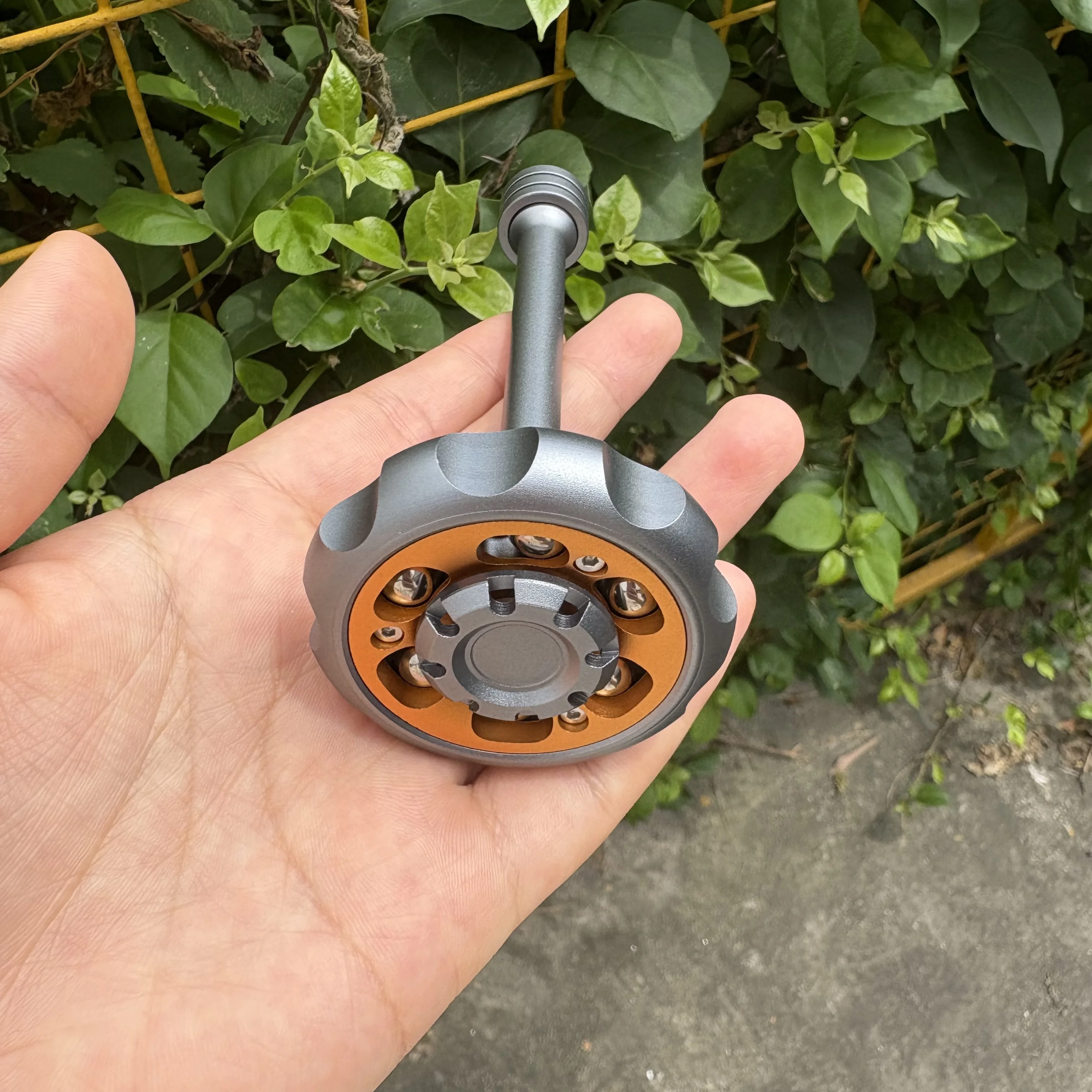 Grande roue Fidget Spinner sceptre Gyroscope Fidget jouet, Gear Fidget Spinner, jouets de bureau EDC magnétique métal adulte Anti-Stress pour