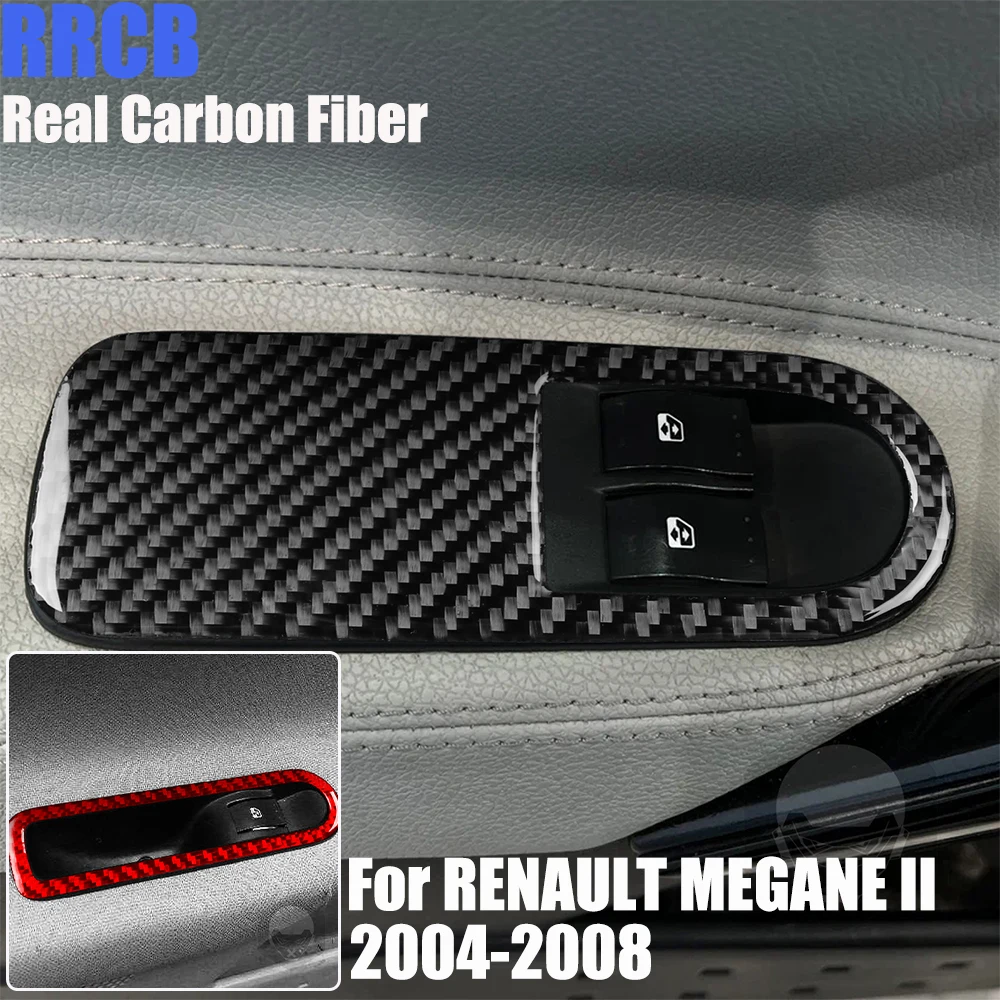 

Накладки на кнопки стеклоподъемников из настоящего карбона для RENAULT MEGANE 2 II 2004-2008