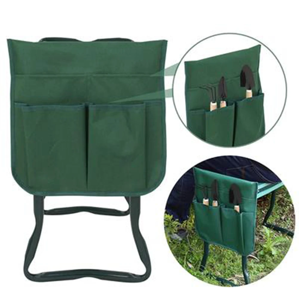 2 Pcs Tool Side Bag Pockets Pouch for Garden Bench Garden Kneeler Stools Gardening E2S