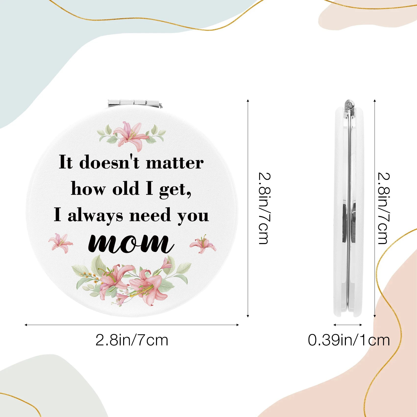 مرآة مكياج للحمام، مرآة تكبير مرات مع مكبرة للرؤوس السوداء، أداة إزالة مسام حب الشباب