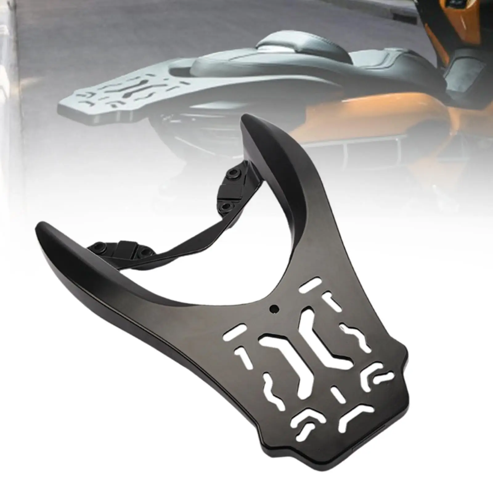 

Sturdy Motorcycle Rear Luggage Rack Aluminum Alloy Utility Tail Storage Shelf for Yamaha NMAX155 Accessories