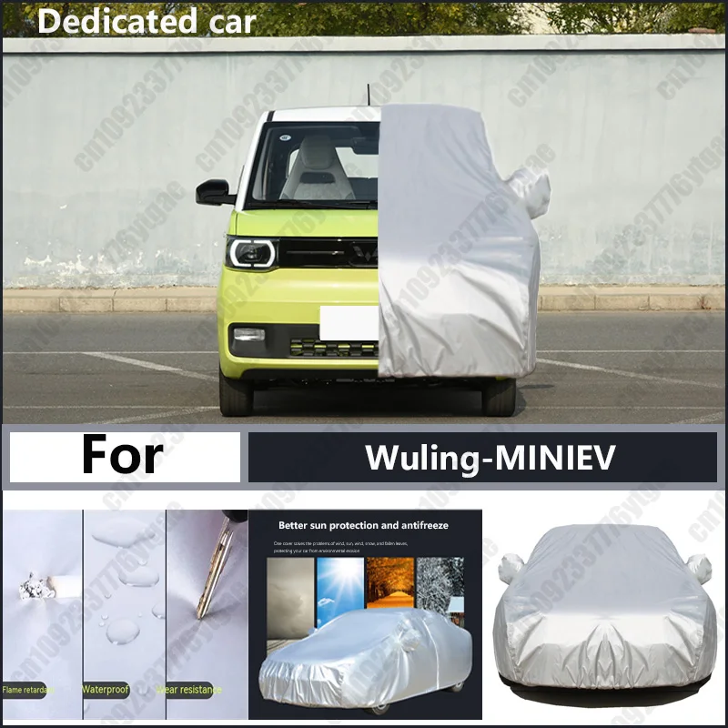 

For Wuling-MINIEV Oxford cloth car cover for sun protection, rain resistance, and all season special car dust cover