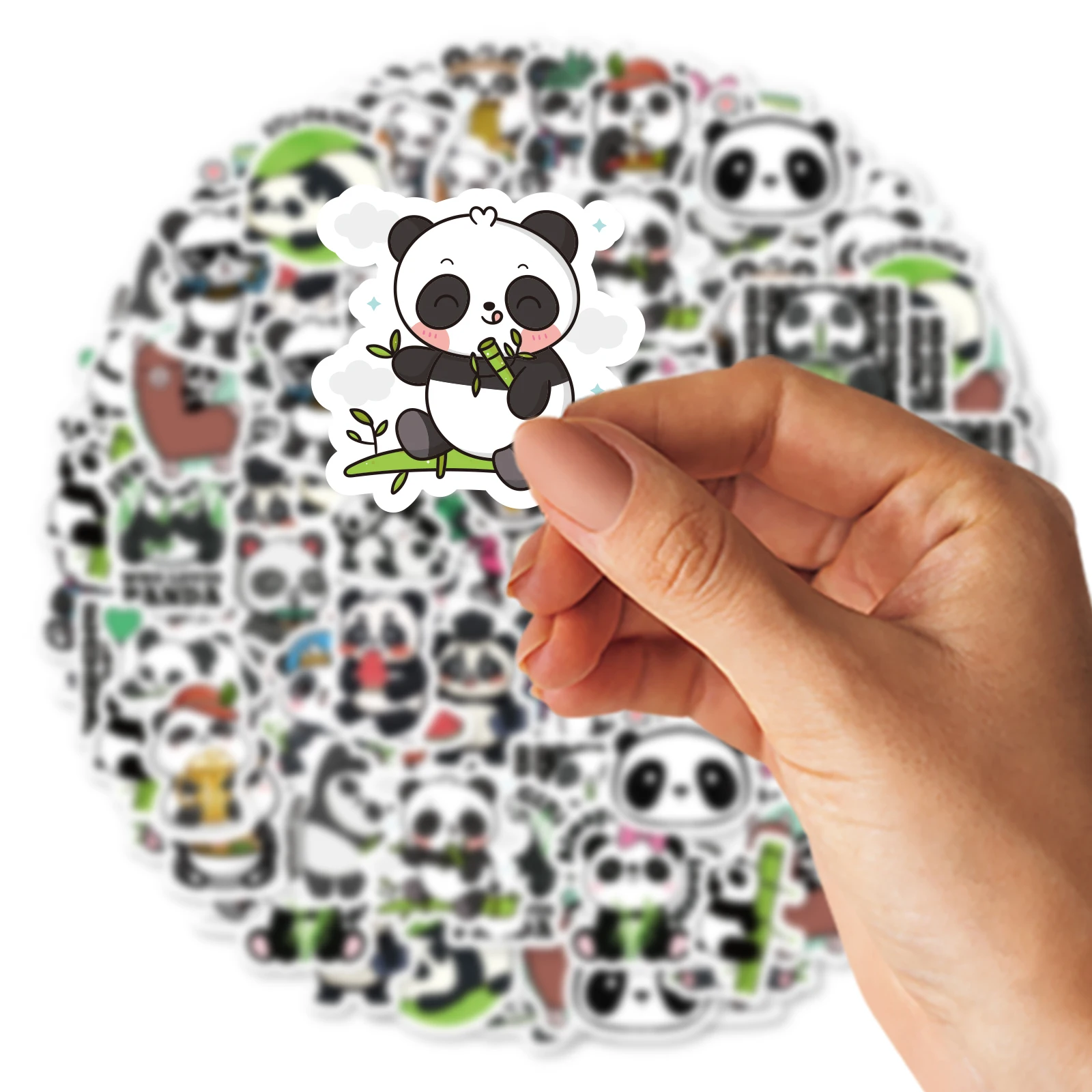 46pcs Cute Red Panda Cartoon Graffiti Stickers Decorated Notebook Water Cup Guitar Suitcase DIY Classic Toy Scrapbook Decals