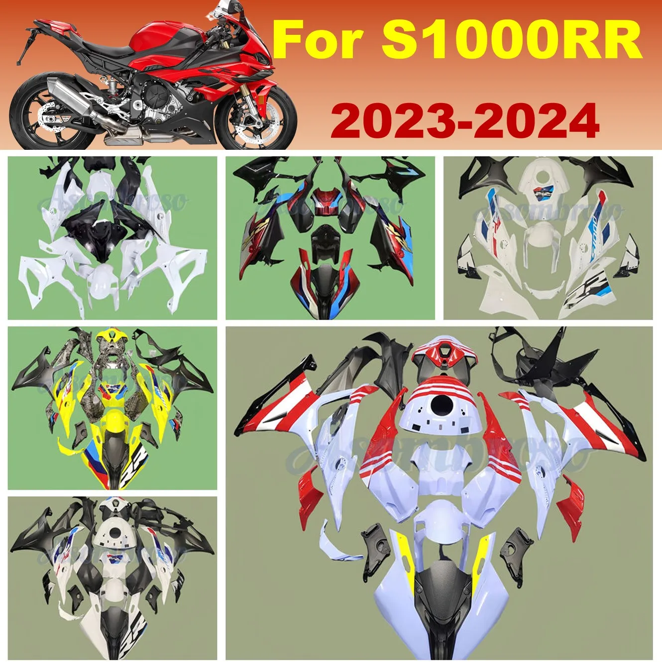 Custom Motorcycle Accessories Fairings Fit for S1000RR 2023 2024 S1000 upmarket fairing kit