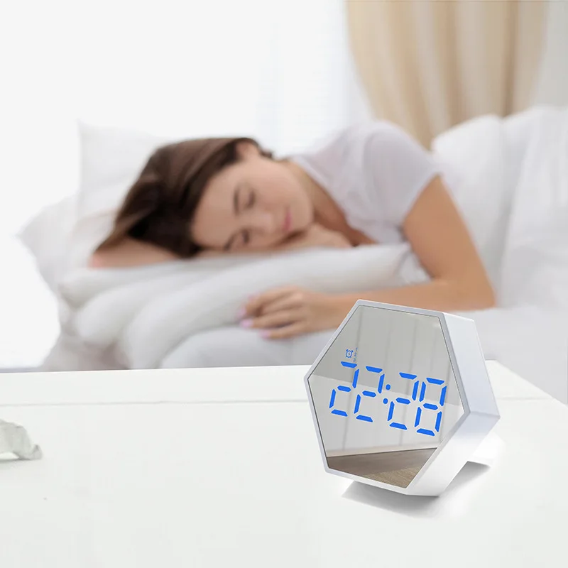 Hot new chronograph alarm clock bedroom bedside small alarm clock student time management intelligent chronograph alarm clock