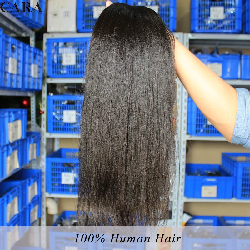 Yaki Straight Hair Bundles Light Yaki Hair Bundles With Closure Human Hair Weave Raw Indian Virgin Bundles Kinky Hair Extensions