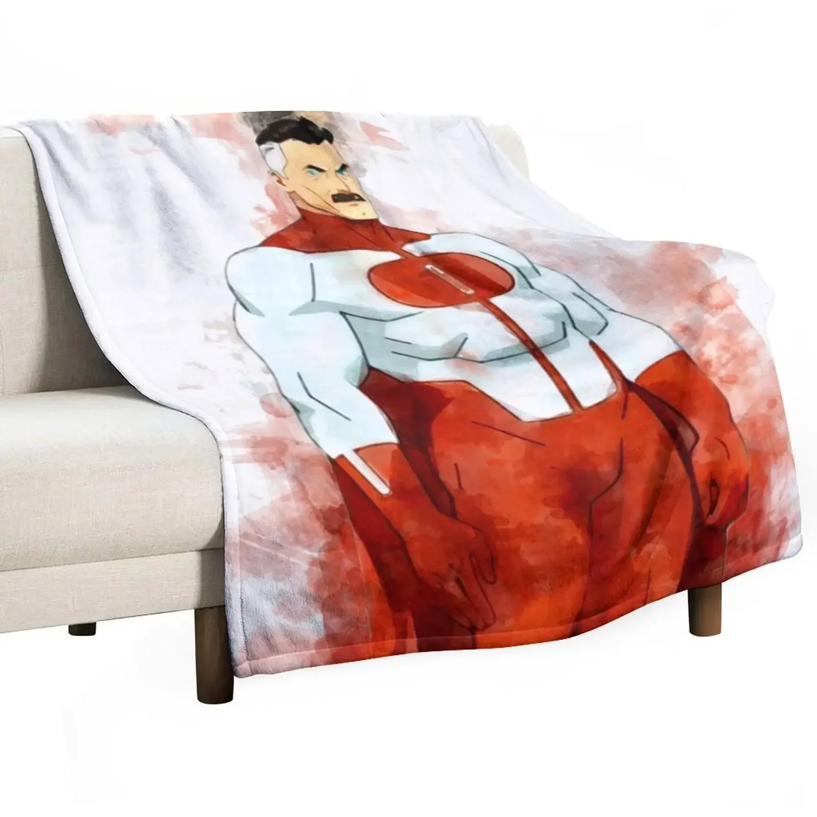 Invincible - Omni-Man *watercolor* Throw Blanket Baby For Baby manga Sofas Blankets