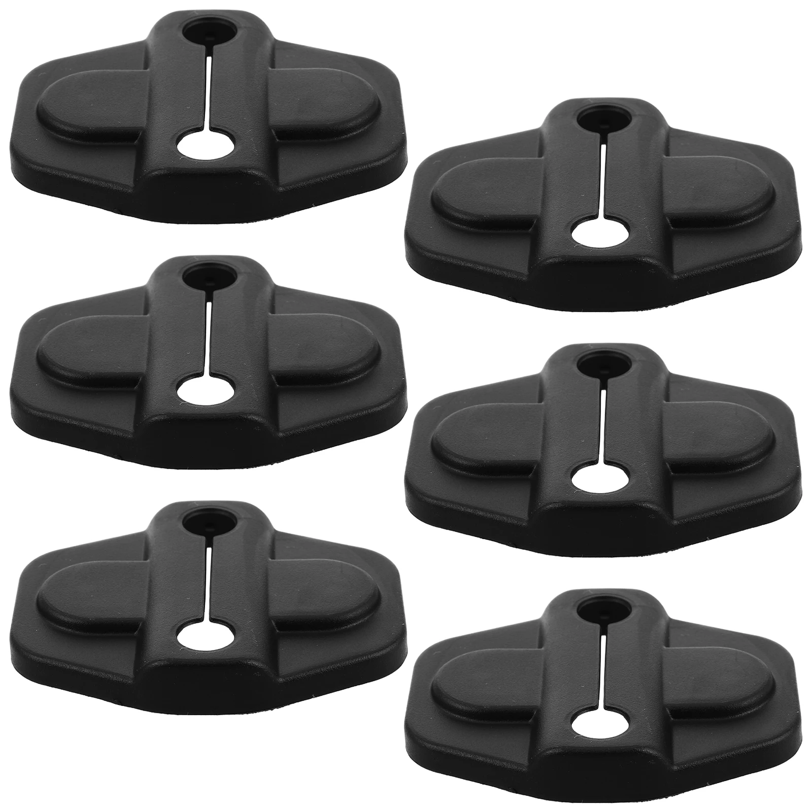 

6pcs Car Door Lock Covers Kit Black Abs Trim For 2018-2019 Durable Waterproof Exterior Protection Door Lock