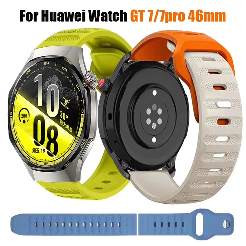 22mm Silikonarmband für Huawei Watch GT7/GT7 Pro Armband für Huawei Watch GT7 GT 6 GT 5 GT 4 GT3 GT2 GT 46mm/Ultimate 2