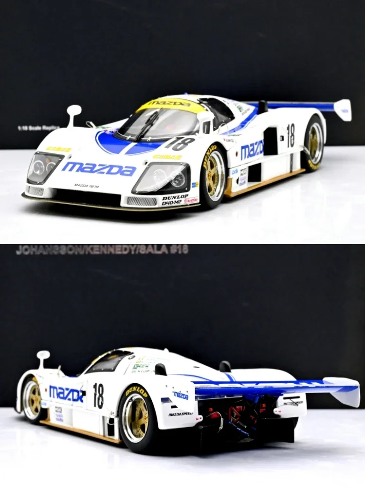 

Автоарт 1:18 787B # 18 Le Mans 1991, имитация ограниченной серии, все открытые металлические статические модели автомобиля из сплава, игрушка в подарок