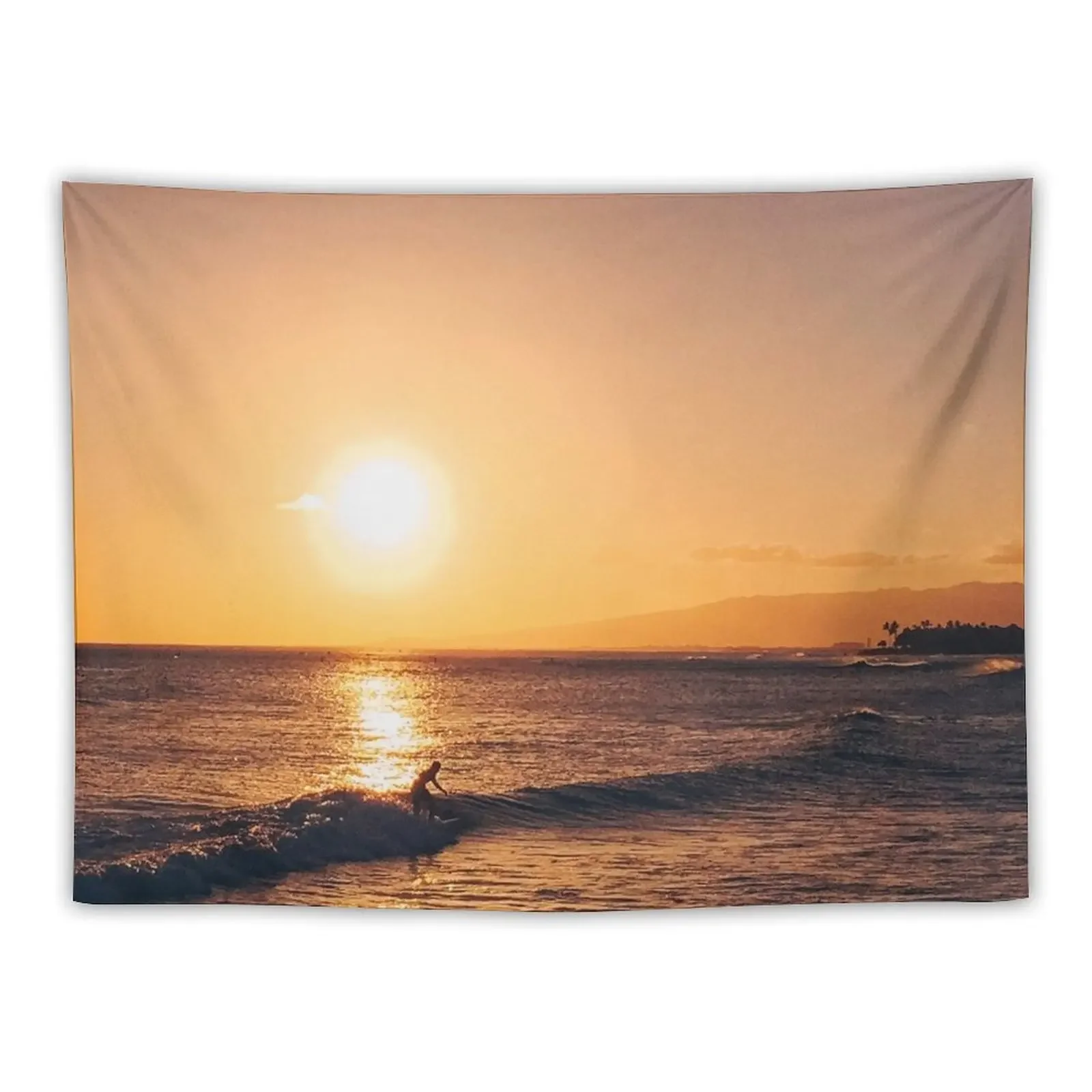 

Sunset Surf - Hawaii Tapestry Decoration Pictures Room Wall Carpet Wall Home Decor Accessories Tapestry